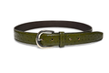 Olivewood Ostrich-Textured Leather Belt