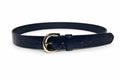Azure Croco-Embossed Leather Belt